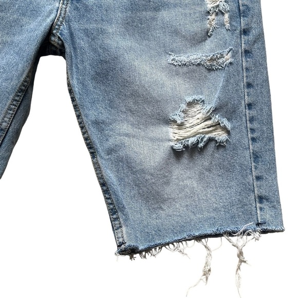Levi’s 511 Men’s Slim Cut Off Denim Shorts Size 30 Distressed Light Wash Cotton - Picture 5 of 11